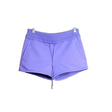 Dsquared2 D2 女士洗水紫色運動感純棉彈性超短褲 熱褲 S碼