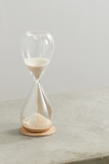 Brunello Cucinelli - Glass, Suede And Cork Hourglass - Clear - one size