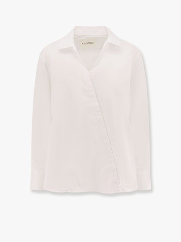 Cotton shirt with asymmetric closure - CLOSED - gender_Woman