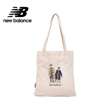 【New Balance】插畫托特包/帆布包_中性_杏色_LAB51503AS