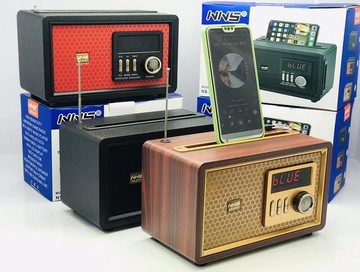 新款ns-s107音箱 支架低音炮復古可攜式電腦無線插卡fm小音響