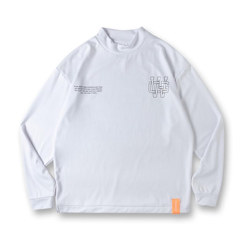 バンデル BANDEL ゴルフ モックネック WG COLLEGE LOGO L/S MOC ゴルフ