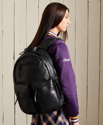 Superdry Men's Unisex Motor Montana Rucksack Black - Size: 1SIZE