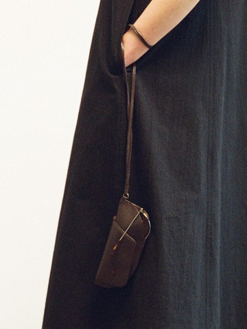 Strap Glass Bag [brown]