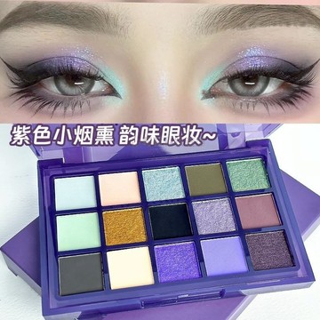 Kiss mophy 15色彩妝眼影盤 綠色紫色樹妖 珠光霧面 彩色多色赤焰猩紅 COS玩妝