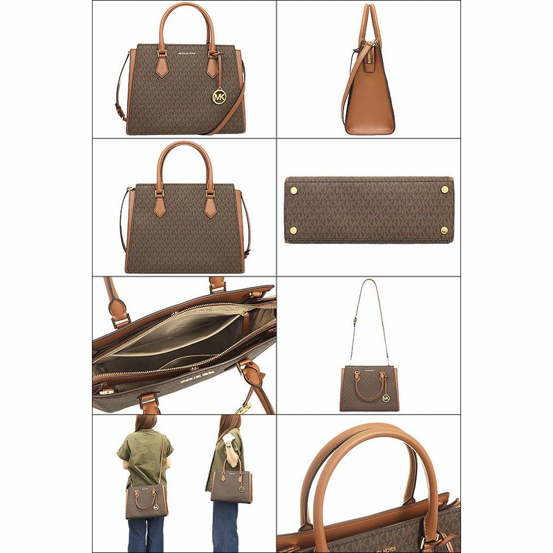 マイケルコース MICHAEL KORS バッグ トートバッグ 35T0GWXS3B ブラウン ホープ シグネチャー ラージ サッチェル アウトレット  レディース | LINEブランドカタログ