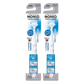 LION 獅王 NONIO 終結口氣舌苔清潔棒 高密極細軟毛 特殊橡膠刮頭 徹底帶走污垢  18g  2支