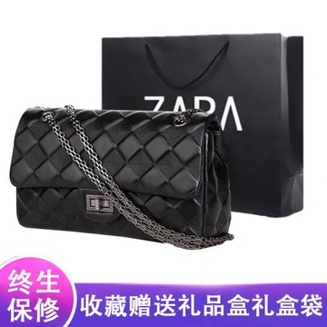 香港奢侈品牌包包女2024新款潮小香風菱格鏈條女包真皮單肩斜挎包