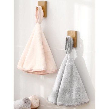 擦手巾掛式超強吸水不掉毛加厚廚房家用抹布毛巾浴室抹手插手方巾