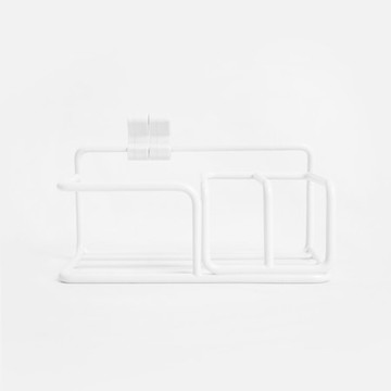 INK鐵製烤漆壁掛菜瓜布架 白