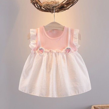 Mini baby🌷2023新款夏女寶寶夏季洋氣女童公主裙子0-3歲嬰兒純棉夏裝連衣裙
