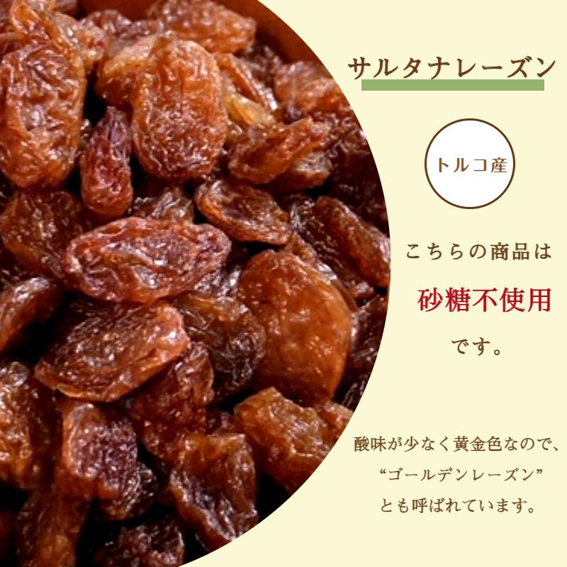 サルタナ レーズン 1kg(500g×2袋) メール便 送料無料 ドライフルーツ 干しブドウ 葡萄 砂糖不使用※注文〜4日前後(土日祝除く)での発送を予定