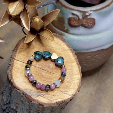 守護戒指 | 紅寶黝簾石 | 彩碧璽 |