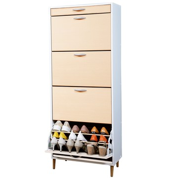 《C&B》第二代薄型大容量四層鞋櫃(三色可選)清新楓木