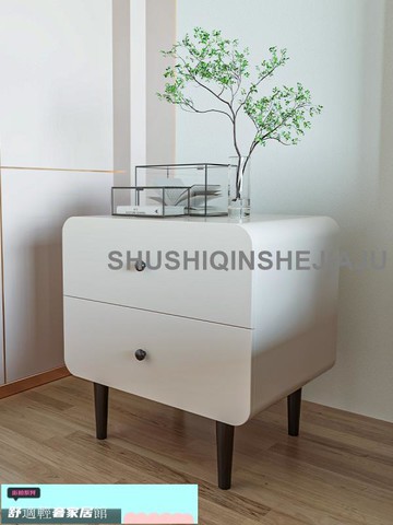 免運配送 床頭櫃 儲物櫃斗櫃 實木床頭柜現代簡約ins抽屜床頭收納柜公主風臥室輕奢床邊柜