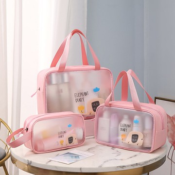 新款手提化妝包防水洗漱包大容量旅行高級感便攜出差女收納袋