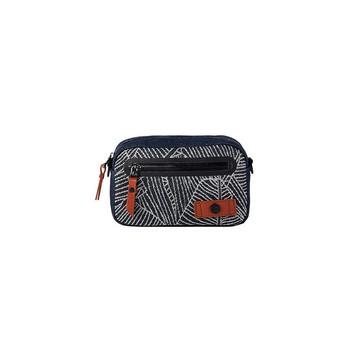 FREQUENT FLYER 方形斜背包 - 藍色織紋