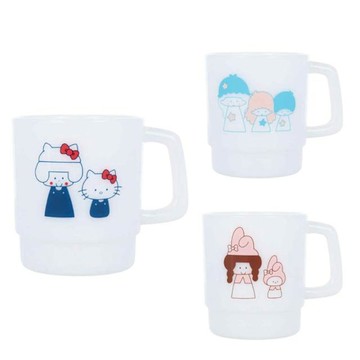 小禮堂 Sanrio x Mizutamax 聯名造型筆筒 (杯子款) Kitty 美樂蒂 雙子星