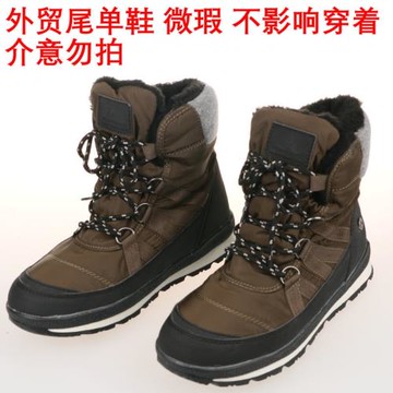 冬季女親子雪地靴防滑平底加絨保暖外貿冷雨天穿滑雪場旅游