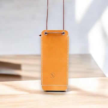 真皮愛地球環保杯套 (珍奶 隨行杯) - 手感棕 (生日 聖誕禮物)