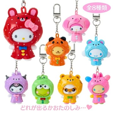 三麗鷗Sanrio 雨衣造型 鑰匙圈盲盒(隨機出貨)【拆封不退】