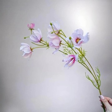 初戀少女粉色波斯菊仿真花花材(3入組)