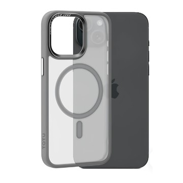 TOTU 拓途 金剛系列 磁吸手機防摔保護殼 霧面磨砂  iPhone 15 Plus  鈦灰色