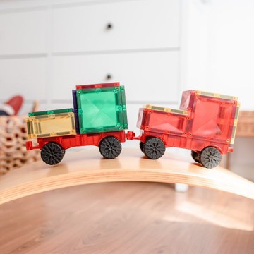 澳洲 Connetix 磁力積木-磁力車組(24pc)聖誕禮物|磁性積木