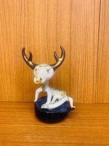 N131白房子十二生肖陶瓷音樂盒(龍)