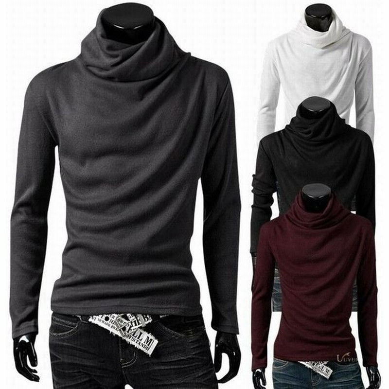 長袖カットソー 長袖ｔシャツ カットソー タートルネック メンズ メンズ用 男性用 紳士用 シンプル シンプルデザイン シンプルコーデ プルオーバー 通販 Lineポイント最大get Lineショッピング