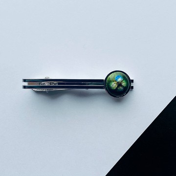 Frit【Olive Olive】景泰藍領帶夾純銀景泰藍景泰藍