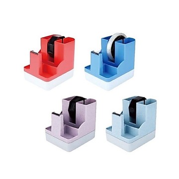 ABEL 力大牌 TD200 筆筒膠帶台 大型膠帶 桌上型 膠帶台 可放文具 03927【星星文具】