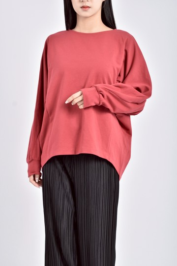 (M) sonny label質感棉質紅色長袖上衣