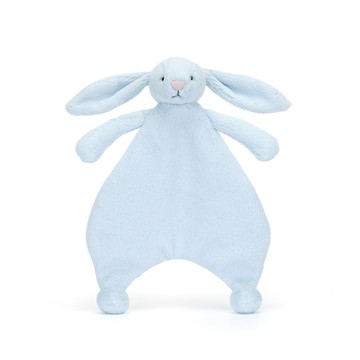 英國 Jellycat 寶貝藍兔 安撫甜睡巾