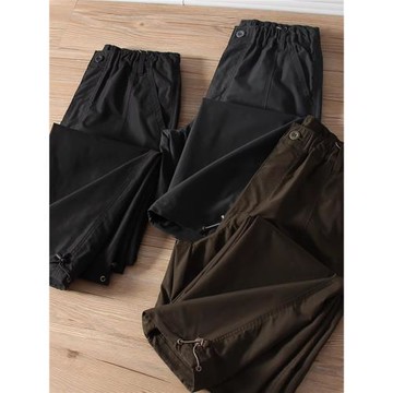 有大碼！硬核牛褲外貿男裝春夏輕盈透氣防潑水工裝休閑褲直筒長褲