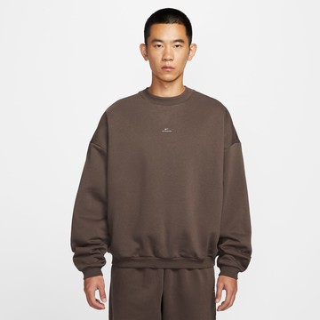 NIKE AS M NK TF SI BRSH CREW 男運動長袖 咖啡-IM5902237