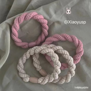 軟嫩色係陞級牢固桃粉繩小衆子頭紮的緊博主推薦少女頭繩皮筋 7YBF GEUA即將登場