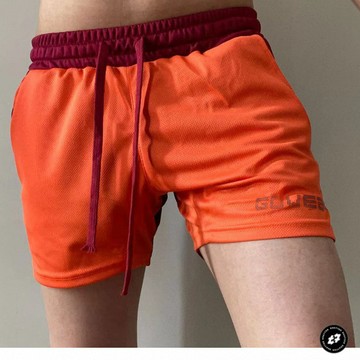夏季運動短褲男美式網眼速幹透氣三分褲田徑跑步健身休閒沙灘褲子夏季健身運動短褲速幹運動短褲夏季健身運動短褲