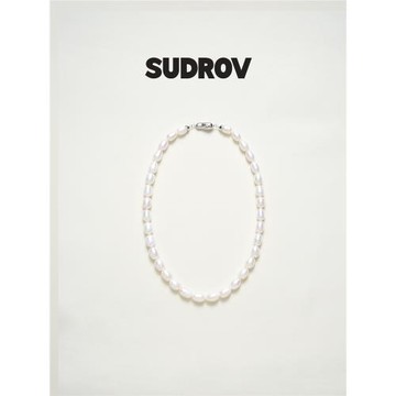 SUDROV素覺項鏈小眾米粒珍珠項鏈頸鏈女鎖骨鏈送女友生日告白禮物