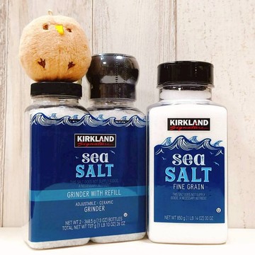 COSTCO 好市多 科克蘭 純海鹽 海鹽 Sea Salt 鹽巴 補充瓶 研磨 粗粒 研磨純海鹽 850克 737克