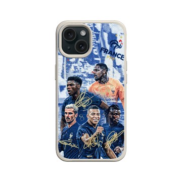 iPhone 15 SolidX 貝殼灰 - FFF - France National team - Signatures 1