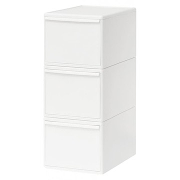 like-it日本製進口衣櫃用抽屜櫃 MOS-03  白色  34cm