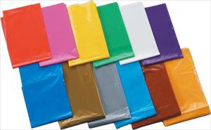 青 カラービニール袋（10枚組） 45534