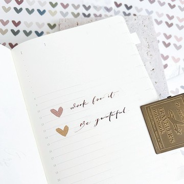 原創紙膠帶heart 心 霧面PET/日本和紙/手帳膠帶