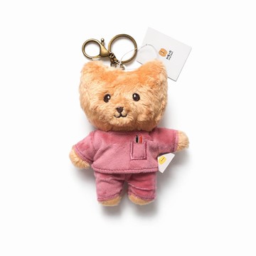 火龍果護理師 林檎小熊穿制服 絨毛玩偶鑰匙圈 醫護人員 醫院