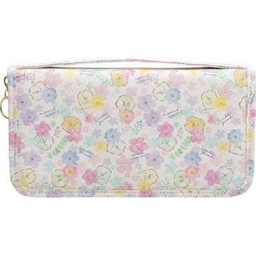 大賀屋 日貨 角落生物 錢包 手拿包 花包 邊緣小夥伴 角落小夥伴 碎花 小包 包包 隨身包 正版 J00016170