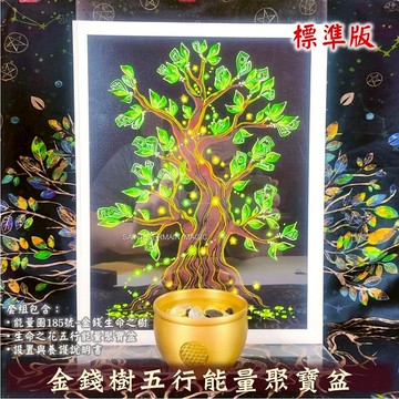 金錢生命樹聚寶盆 系列套組(1~6) 五行石 能量催化圖 聚寶盆 招財 豐盛 金錢 財富 生命之樹 生命之花