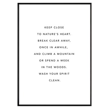 波蘿選畫所 初心 掛畫  42 x 59.4cm  黑色