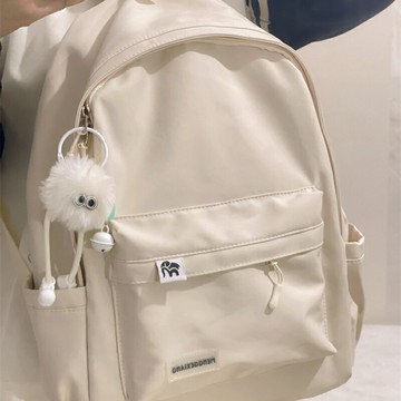 日系簡約百搭初中高中學生書包女韓版小清新大容量雙肩包小學生潮