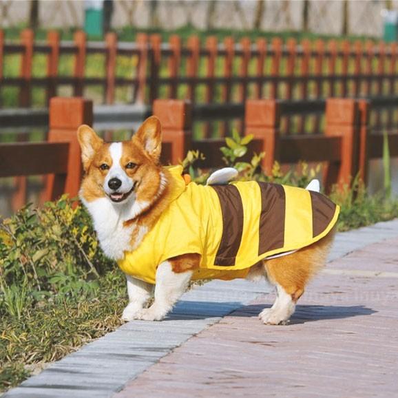 犬 レインコート みつばち ） 中型犬 コスチューム はち 蜂 コスプレ